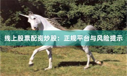 线上股票配资炒股：正规平台与风险提示